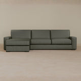 Large Corner-Top Grain Leather-Graphite