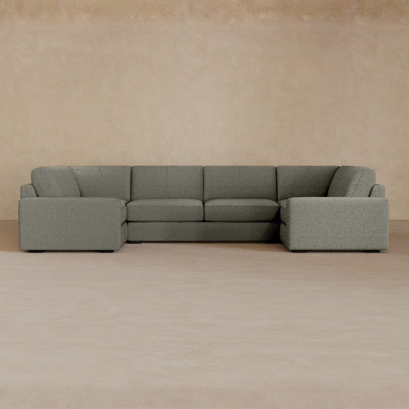 Large Sectional-Boucle-Greige
