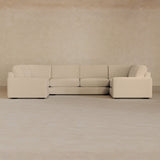 Large Sectional-Boucle-Linen