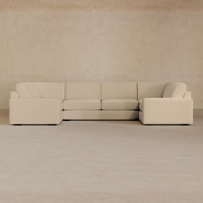 Large Sectional-Boucle-Linen