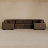 Large Sectional-Full Grain Leather-Espresso