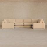 Large Sectional-Linen Blend-Chalk
