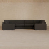 Large Sectional-Linen Blend-Charcoal