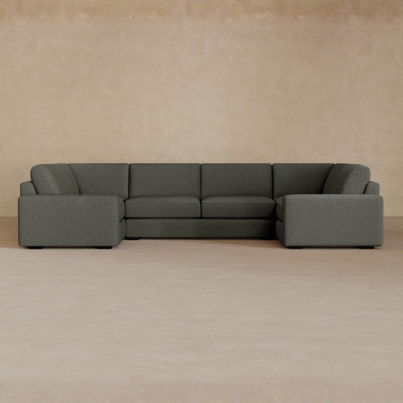 Large Sectional-Linen Blend-Graphite