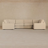 Large Sectional-Linen Blend-Linen