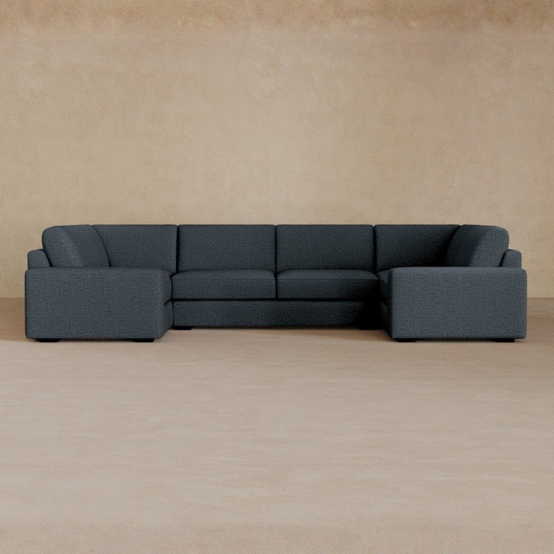 Large Sectional-Linen Blend-Navy