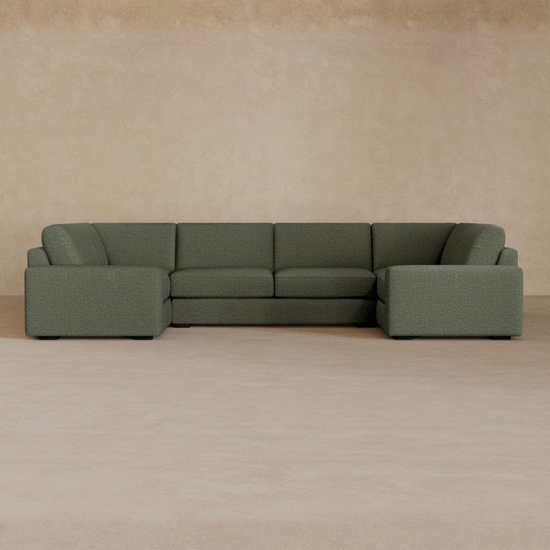 Large Sectional-Linen Blend-Sage