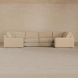 Large Sectional-Linen Blend-Shell