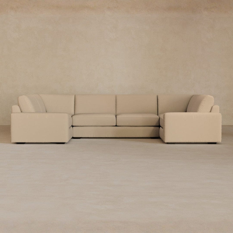 Large Sectional-Linen Blend-Shell