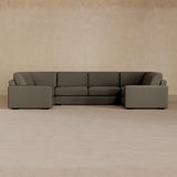 Large Sectional-Linen Blend-Stone