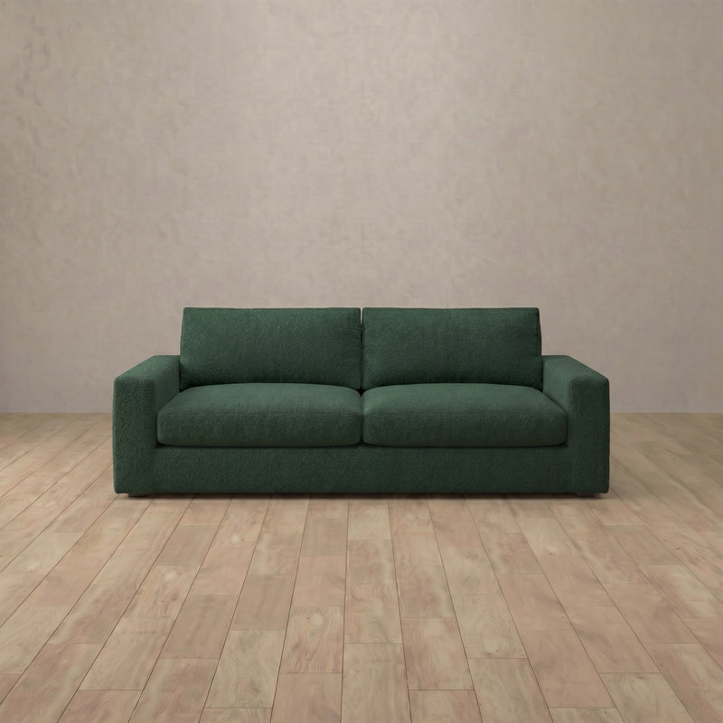 Boucle::Articture Signature Sofa 2 Seater Forest Green Boucle 5:BCL