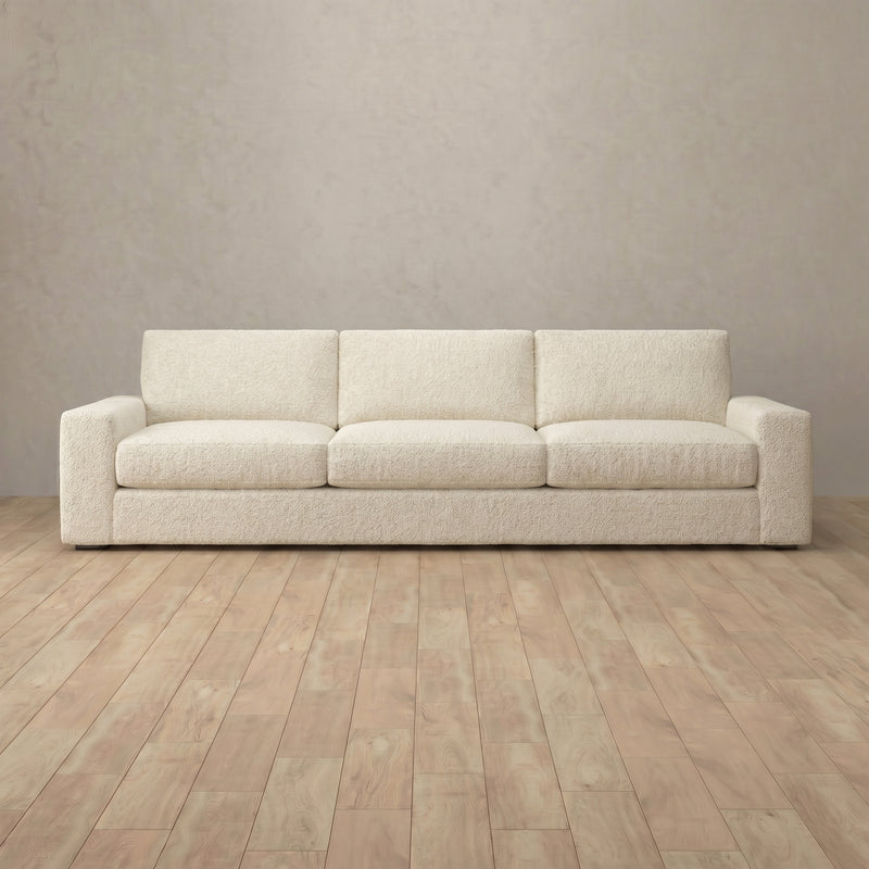 Boucle::Articture Signature Sofa 3 Seater Cream Boucle 2:BCL