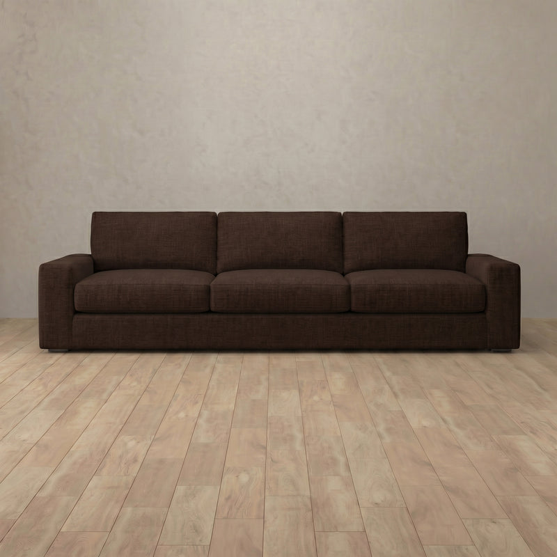 Linen Blend::Articture Signature Sofa 3 Seater Espresso Linen Blend 8:LB