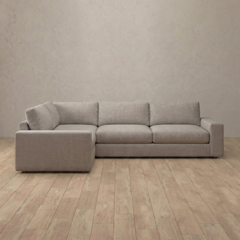 Articture Signature Chaise Sectional (125") — Pewter