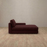 Boucle::Articture Signature Sofa Chaise  Burgundy Boucle [grid:6:BCL]
