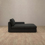 Linen Blend::Articture Signature Sofa Chaise  Charcoal Linen Blend [grid:2:LB] [grid:7:LB]