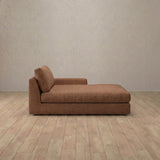 Linen Blend::Articture Signature Sofa Chaise  Cognac Linen Blend [grid:4:LB]