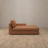 Top Grain Leather::Articture Signature Sofa Chaise  Cognac Top Grain Leather [grid:4:TGL]