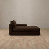Boucle::Articture Signature Sofa Chaise  Espresso  Boucle [grid:8:BCL]