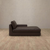 Top Grain Leather::Articture Signature Sofa Chaise  Espresso Top Grain Leather [grid:8:TGL]