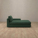 Boucle::Articture Signature Sofa Chaise  Forest Green Boucle [grid:5:BCL]