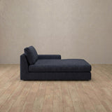 Linen Blend::Articture Signature Sofa Chaise  InkBlue Linen Blend