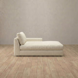 Boucle::Articture Signature Sofa Chaise  Ivory Boucle