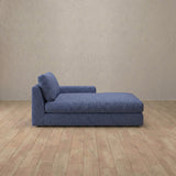 Boucle::Articture Signature Sofa  Chaise  OceanBlue Boucle