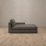 Linen Blend::Articture Signature Sofa Chaise  Stone Linen Blend