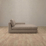 Linen Blend::Articture Signature Sofa Chaise  Taupe Linen Blend