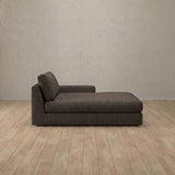 Linen Blend::Articture Signature Sofa Chaise  Truffle Linen Blend