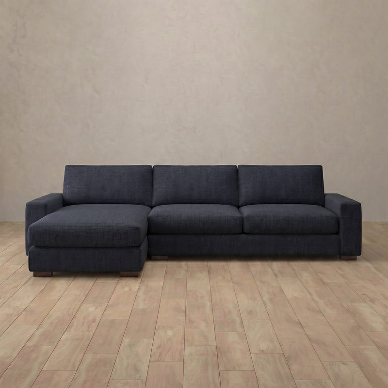 Articture Signature Sofa L-Shaped Sectional Sofa (158") — Ink Blue