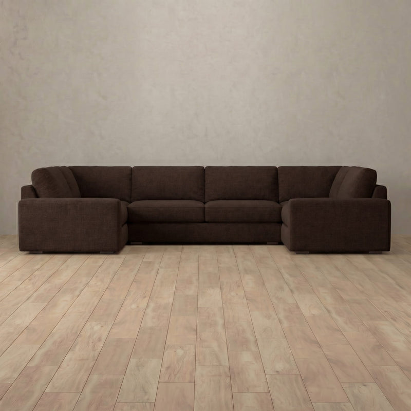 Articture Signature Sofa U-Shaped Sectional (158") — Espresso
