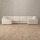 Top Grain Leather::Articture Signature Sofa Large Sectional  Ivory Top Grain Leather