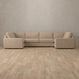 Linen Blend::Articture Signature Sofa  Large Sectional  Latte Linen Blend [grid:2:LB] [grid:3:LB]