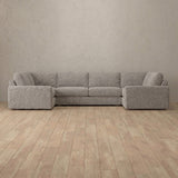 Boucle::Articture Signature Sofa Large Sectional  Pewter Boucle v2