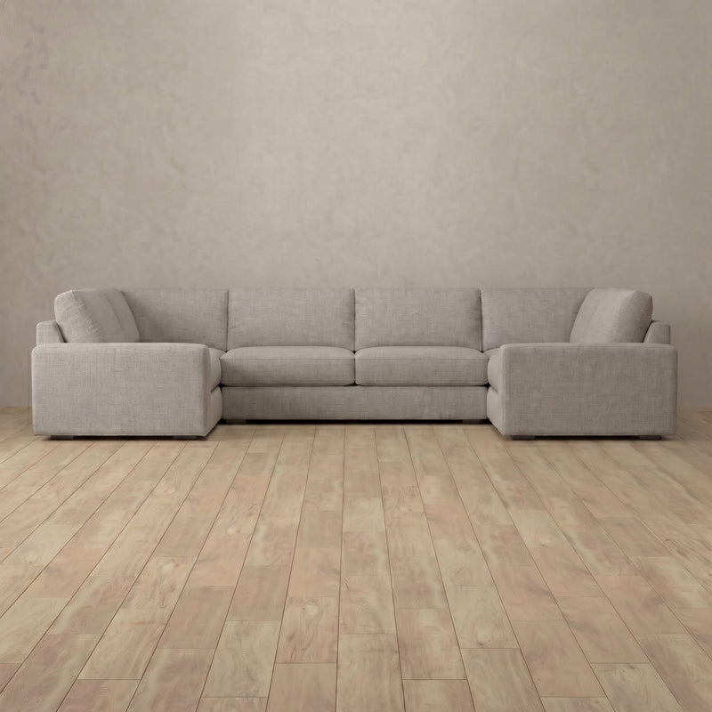 Articture Signature Sofa U-Shaped Sectional (158") — Pewter