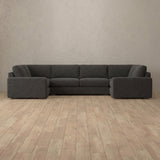 Boucle::Articture Signature Sofa Large Sectional  Smoke 2 Boucle v2 [grid:7:BCL]