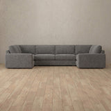 Boucle::Articture Signature Sofa Large Sectional  Stone  Boucle