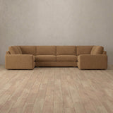 Boucle::Articture Signature Sofa  Large Sectional  Toffee Boucle [grid:4:BCL]