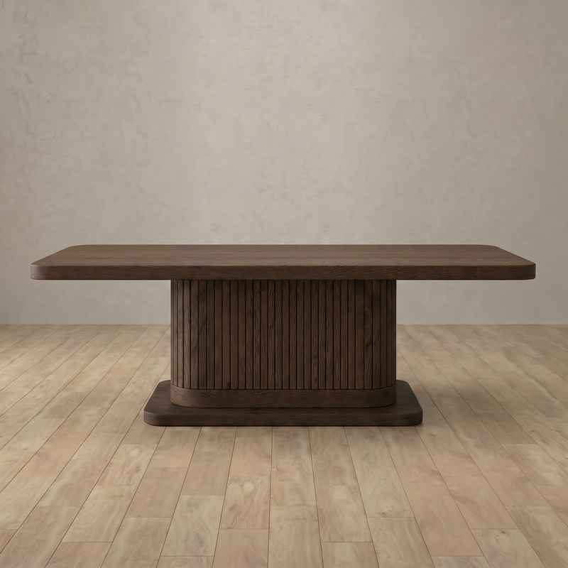 Beaumont Dining Table — Dark Walnut