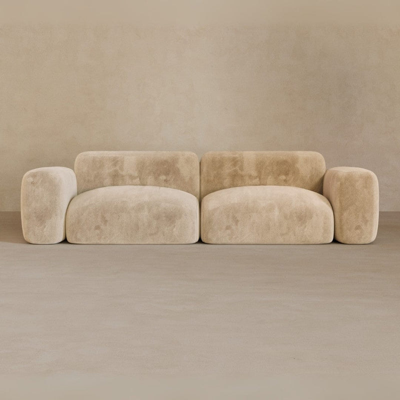 2 Seater-Velvet-Chalk