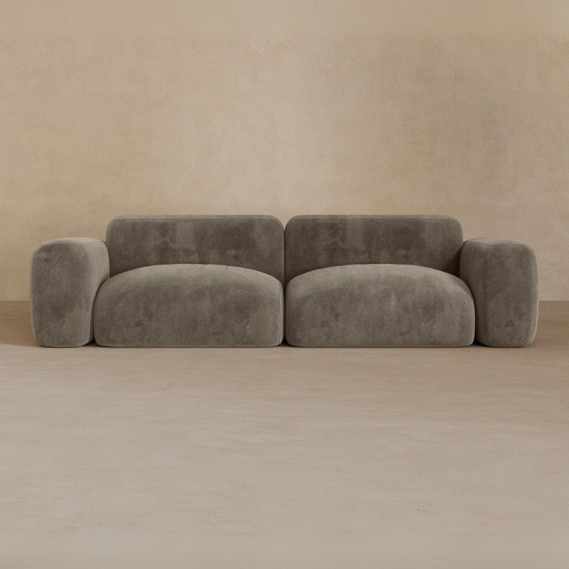 2 Seater-Velvet-Stone