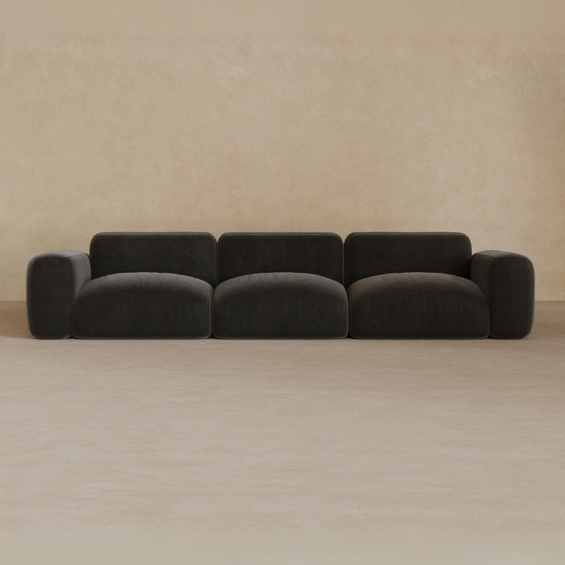3 Seater-Velvet-Charcoal