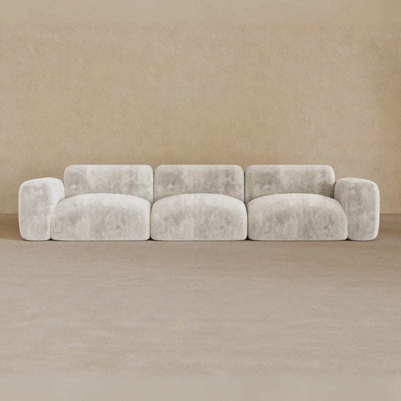 3 Seater-Velvet-Ivory