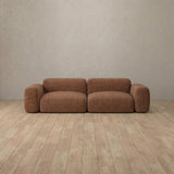 Linen Blend::Biscuit Velvet Sofa 2 Seater Cognac Linen Blend [grid:4:LB]