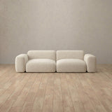 Boucle::Biscuit Velvet Sofa 2 Seater Cream Boucle v1 [grid:2:BCL]
