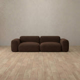 Boucle::Biscuit Velvet Sofa 2 Seater Espresso  Boucle v2 [grid:8:BCL]