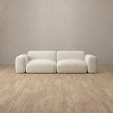 Linen Blend::Biscuit Velvet Sofa 2 Seater OffWhite Linen Blend [grid:1:LB]