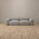 Boucle::Biscuit Velvet Sofa 2 Seater Pewter Boucle v2